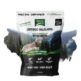 "Natura Wild" Ontario Wildland беззерновой корм для собак всех пород с ягненком и французской свининой 2кг