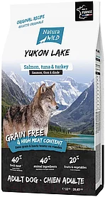 "Natura Wild" Yukon Lake беззерновой корм для взрослых собак всех пород с лососем, тунцом и индейкой 12кг