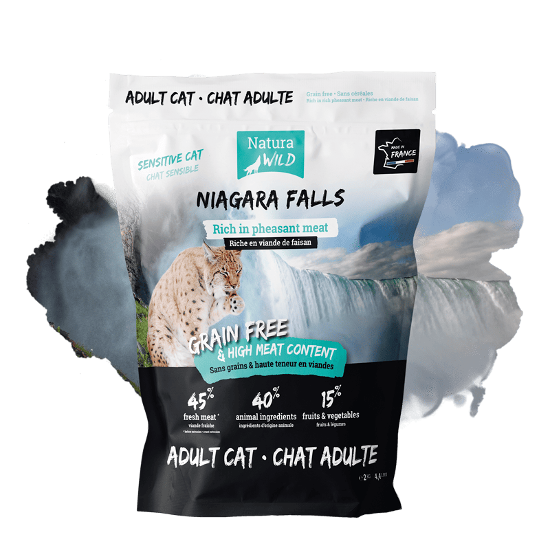 "Natura Wild" Sensitive Niagara Falls беззерновой корм для кошек с чувствительным пищеварением с фазаном 12кг - фото 1 - id-p204292718