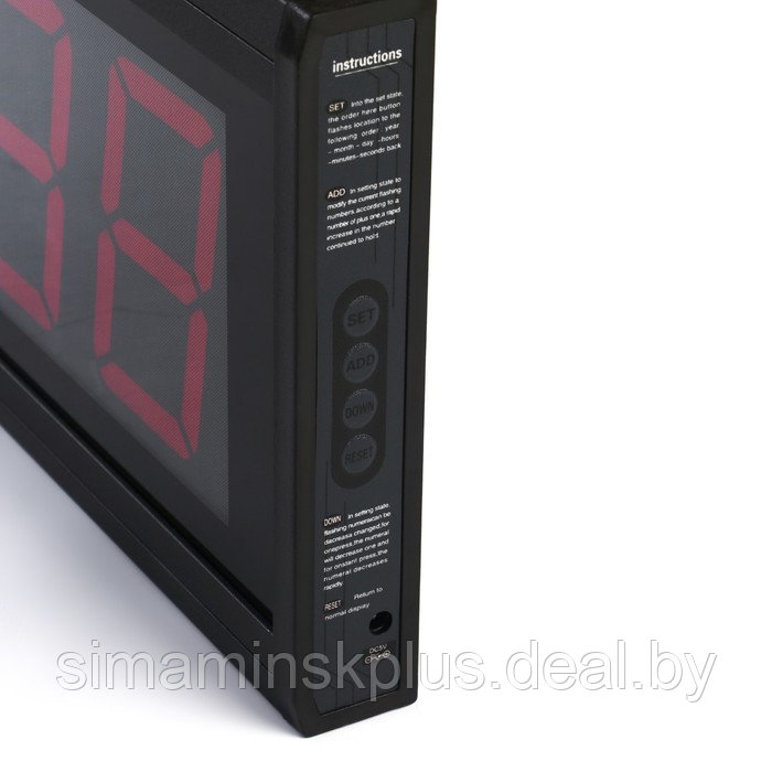 Часы электронные настенные, 20 х 3 х 60 см, USB - фото 5 - id-p204299376