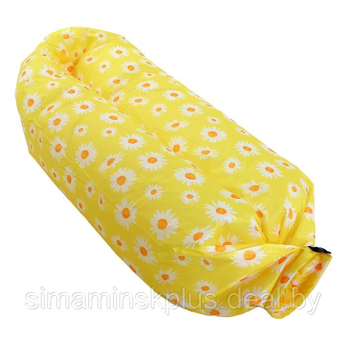 Надувной мешок для отдыха «Ромашки» 220х80х65 см, желтый - фото 2 - id-p204300168
