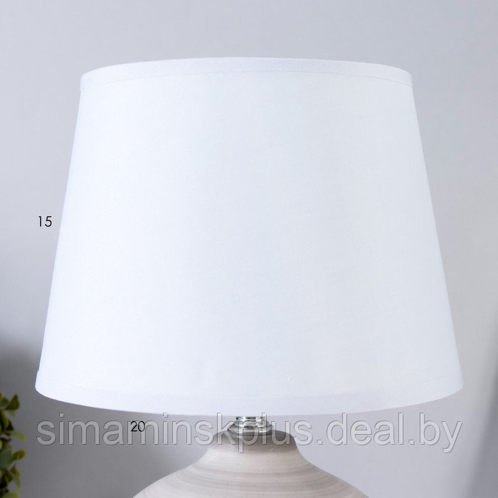 Настольная лампа "Глория" E14 40Вт серый 22,5х22,5х32 см - фото 5 - id-p204300841