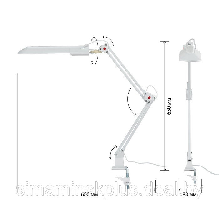 Настольная лампа NL-201-G23-11W-W белый (12/216) - фото 3 - id-p204300929