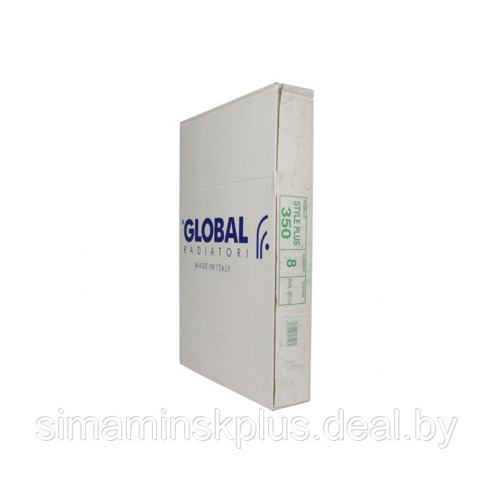 Радиатор биметаллический Global STYLE PLUS 350, 100 мм, 8 секций - фото 7 - id-p204301707