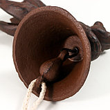 Колокол сувенирный чугун "Белка" 15х10х24,5 см, фото 4