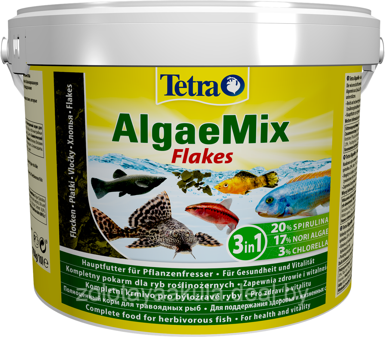 Корм в развес TETRA Algae MIX хлопья для всех видов декоративных травоядных рыб, 1кг - фото 1 - id-p204302538