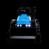 Электромобиль «Трактор», с прицепом, цвет синий, фото 9