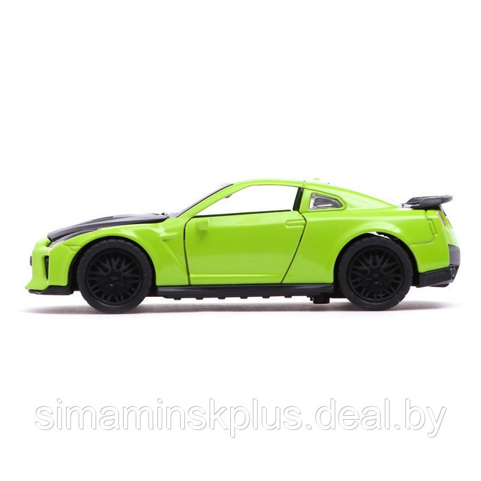 Машина металлическая «СпортКар», инерция, открываются двери, багажник, цвет зелёный - фото 2 - id-p204303568