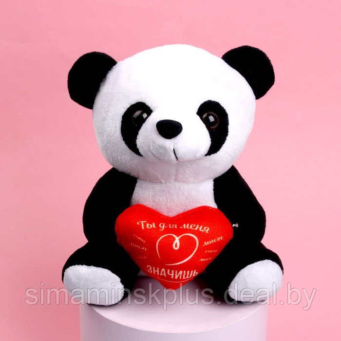 Мягкая игрушка «Ты для меня много значишь», панда, цвета МИКС - фото 2 - id-p204303947
