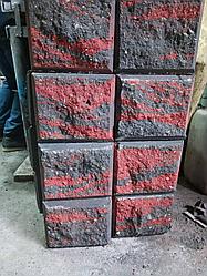 Блоки для столба забора декоративные «Рваный камень»