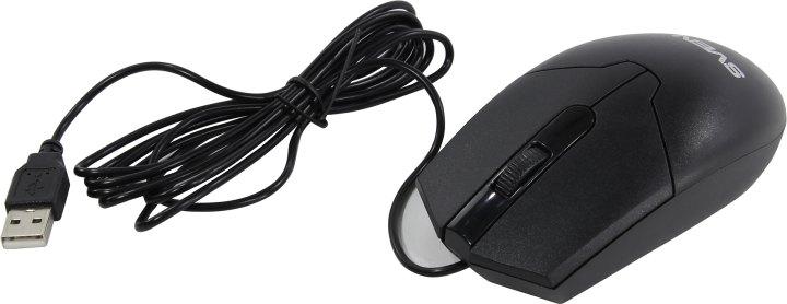Манипулятор SVEN Optical Mouse RX-30 Black (RTL) USB 3btn+Roll - фото 1 - id-p204306657