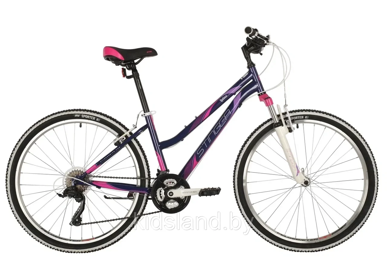 Двухколёсный велосипед STINGER 26 LATINA (фиолетовый) - фото 1 - id-p204306685