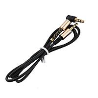 Кабель jack 3.5mm (AUX) PRO, папа-папа, 1 метр, черный 556472