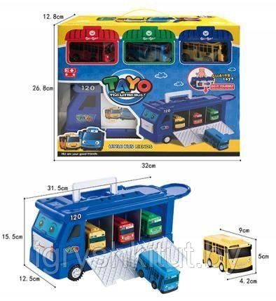 Игрушечный автобус-перевозчик с персонажами ТАЙО - фото 2 - id-p204308625