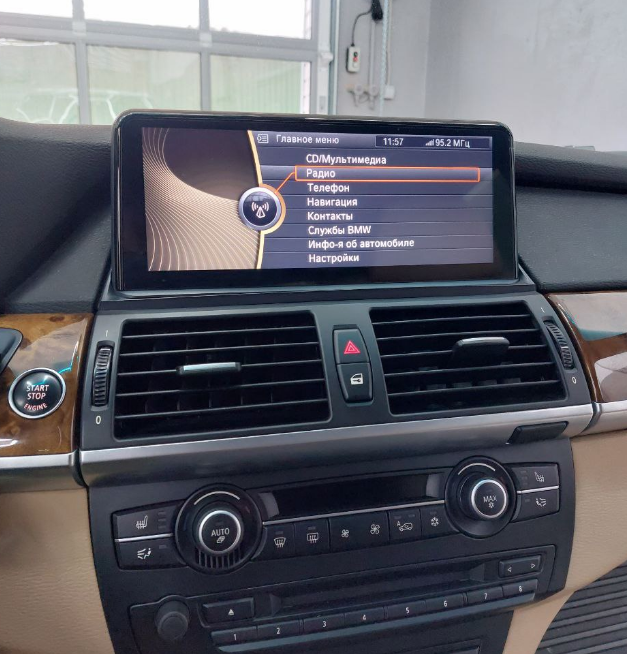 Штатная магнитола Radiola для BMW X6 E71 (2010-2014) CIC на Android 13 (8/128gb) +4g