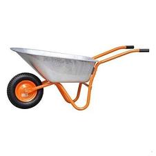 Тачка строительная 1x150 OPTIMA (до 150л, до 250 кг, 1х4.00-8, пневмо , ось 16*125) BRADO B1150.00, фото 2
