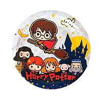Тарелка бумажная "Гарри Поттер", 18 см, 6 шт, разноцветный
