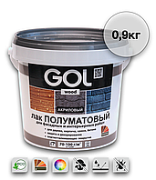 Лак акриловый ПОЛУМАТОВЫЙ WD290 серии Golwood (защита/декорирование), 0.9кг