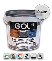 Лак акриловый ГЛЯНЦЕВЫЙ WD292 серии Golwood (защита/декорирование), 2.4кг