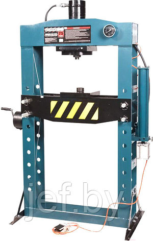 Пресс гидравлический с манометром напольный 20т, ручной/пневмо привод FORSAGE F-TY75021, фото 2