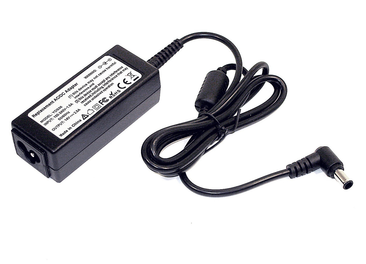 Зарядка (блок питания) для монитора LG 14V 2.25A 35W, штекер 6.5х4.5мм - фото 1 - id-p204323461