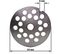 Решетка крупная (6мм) для мясорубки Bosch MFW15-45020, Braun, Zelmer №5