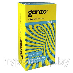 Презервативы Ganzo №12 Ribs ребристые