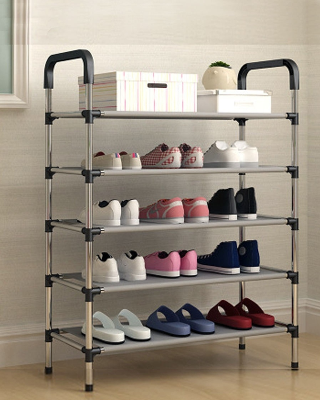 Полка для обуви металлическая Easy Shoe Rack / Этажерка / Обувница напольная - фото 3 - id-p204333019