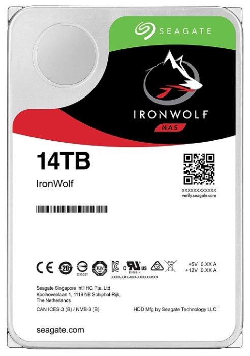 Жесткий диск Seagate IronWolf 14TB ST14000VN0008 - фото 1 - id-p204340589