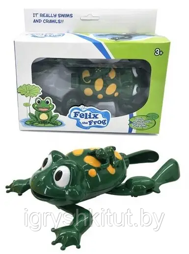 Плавающий лягушонок игрушка для купания в ванной - фото 1 - id-p204340743