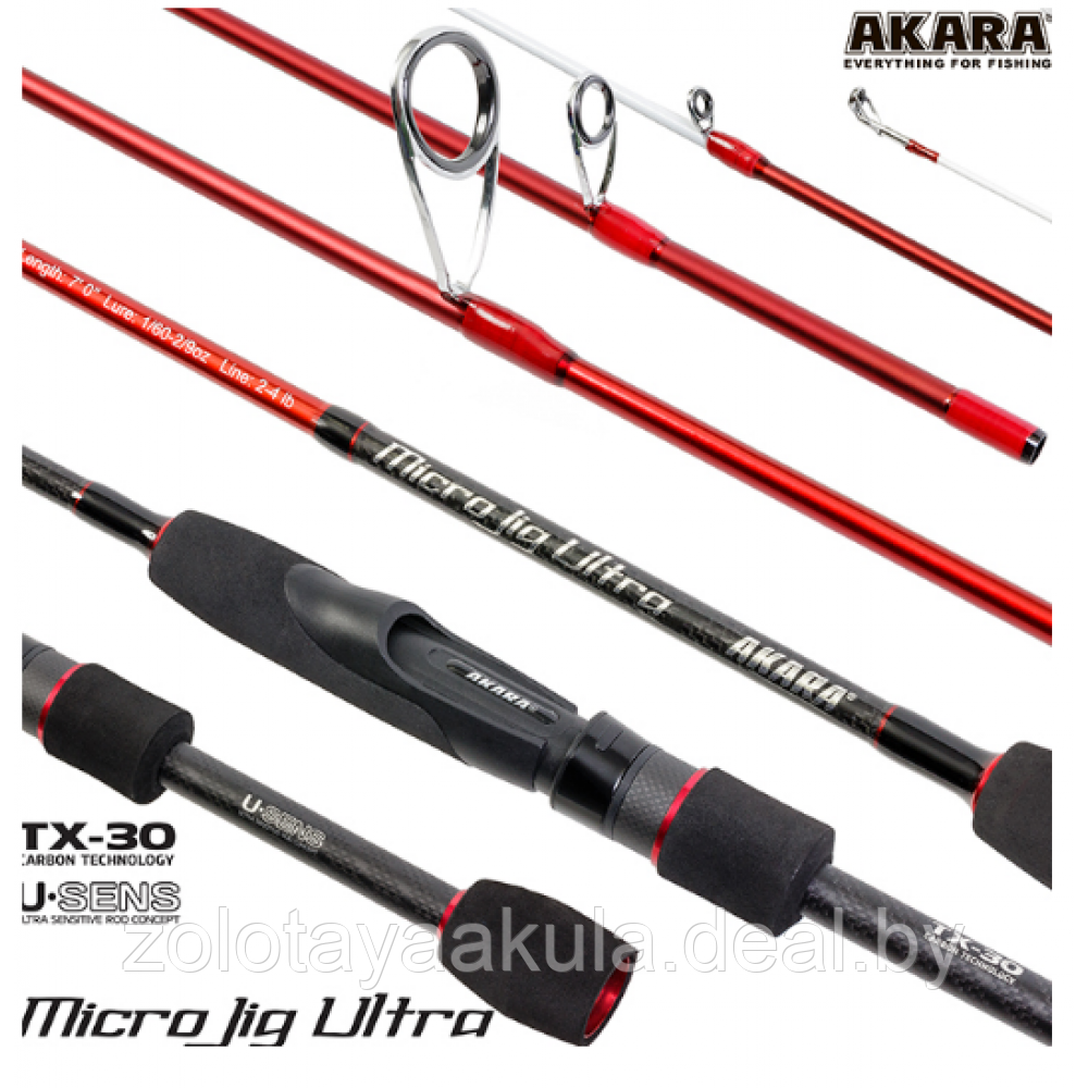 Akara Спиннинг Akara Micro Jig Ultra 702UL-S TX-30 2.10м 0,5-6 - фото 1 - id-p204340837