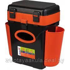 Ящик зимний Helios FishBox 230*310*404мм 10л, оранжевый (двухсекционный) - фото 1 - id-p204340889