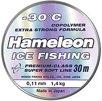 Леска Momoi Hameleon ICE Fishing серебристая 0,10мм 30м