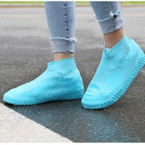 Бахилы (чехлы на обувь) от дождя и песка многоразовые силиконовые Waterproof Silicone Shoe. Суперпрочные - фото 1 - id-p204343726