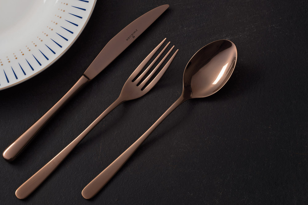 Набор столовых приборов Zwieger Vesper Coppery 24 предмета