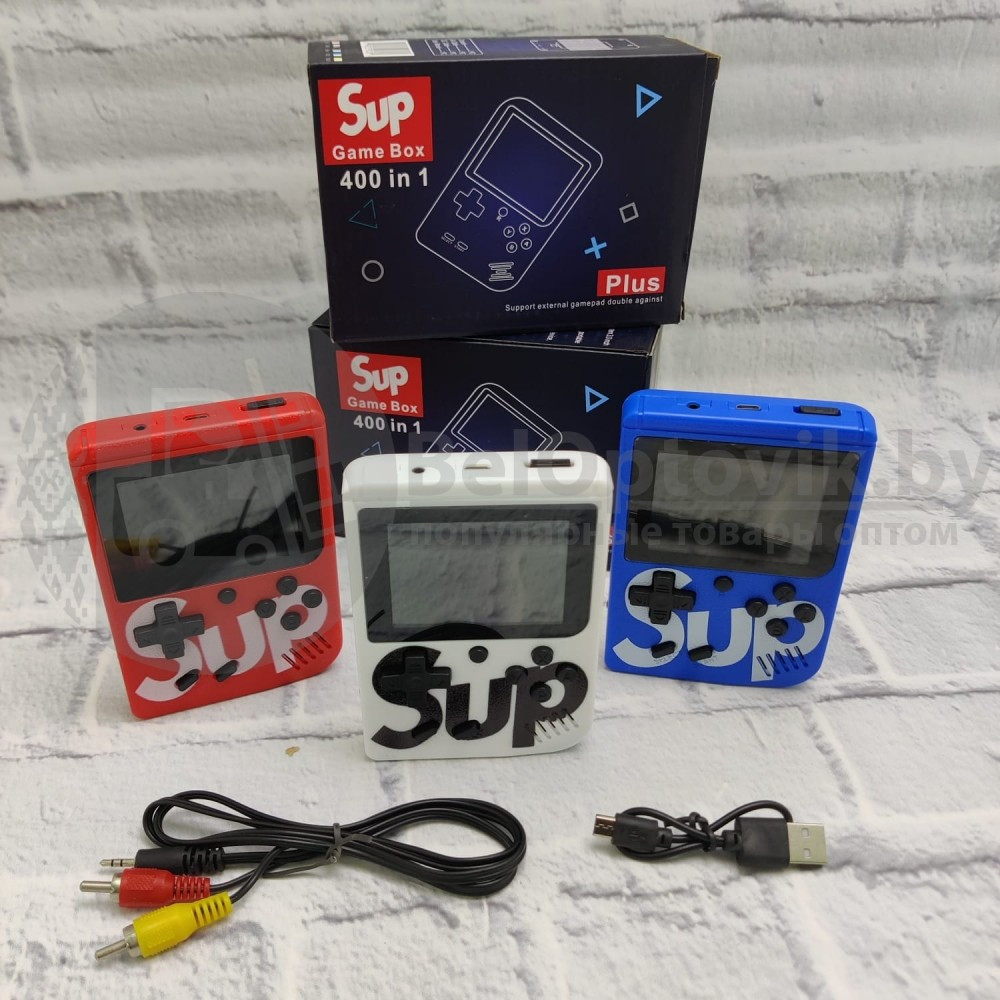 Игровая приставка Sup Game Box PLUS Retro 400 in 1 2.8 TFT 8 BIT 400 в 1 Красная - фото 7 - id-p204343804