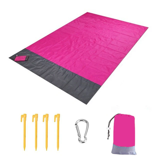 Компактный пляжный коврик антипесок в чехле/одеяло для пикника/складной коврик для кемпинга 140х200 см - фото 2 - id-p204344035