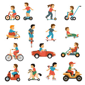 Детский транспорт (самокаты, каталки, беговелы, велосипеды, ролики, качалки)