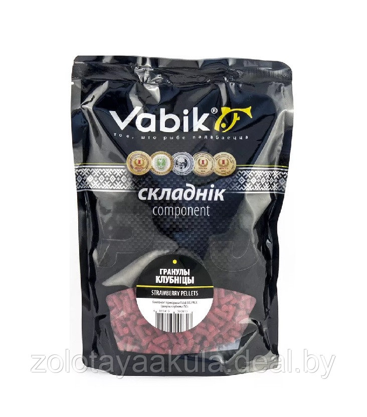 Компонент прикормки Vabik Big Pack Гранулы клубника, 750г - фото 1 - id-p204345364