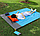 Пляжный водоотталкивающий коврик 210х200 см. / Покрывало - подстилка для пляжа и пикника анти-песок Голубой, фото 6