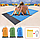 Пляжный водоотталкивающий коврик 200х140 см. / Покрывало - подстилка для пляжа и пикника анти-песок Голубой, фото 2