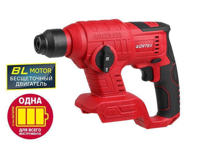 Аккум. перфоратор WORTEX CRH 1810 в кор. ALL1 XLT SOLO БЕСЩЕТ., 18 В, 1.2 Дж, 20 мм (18.0 В, БЕСЩЕТОЧНЫЙ, БЕЗ