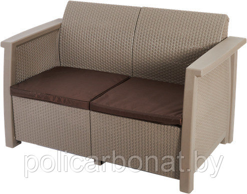 Скамья уличная (диван) Toledo Love Seat, капучино