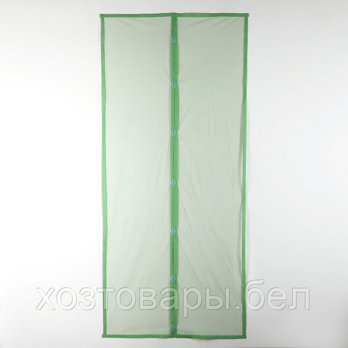 Сетка антимоскитная для дверей 90x210см на магнитах, цвет зеленый - фото 2 - id-p204351949