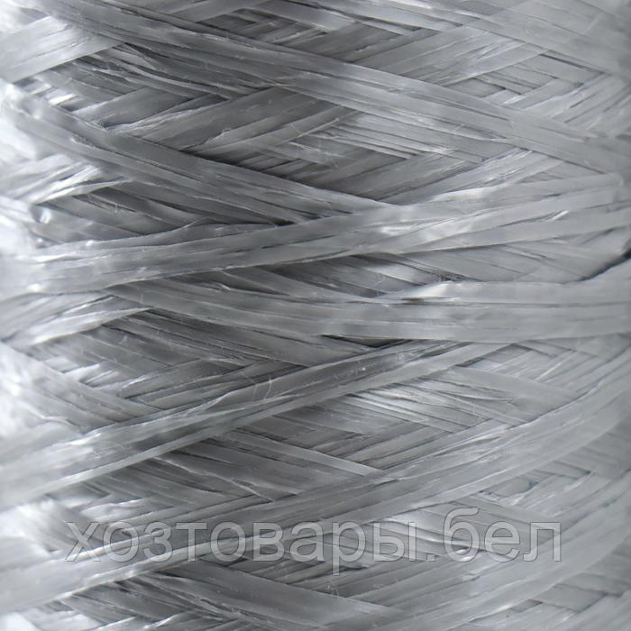 Пряжа "Для вязания мочалок" 100% полипропилен 400м/100±10 гр (серебро) - фото 3 - id-p204351848