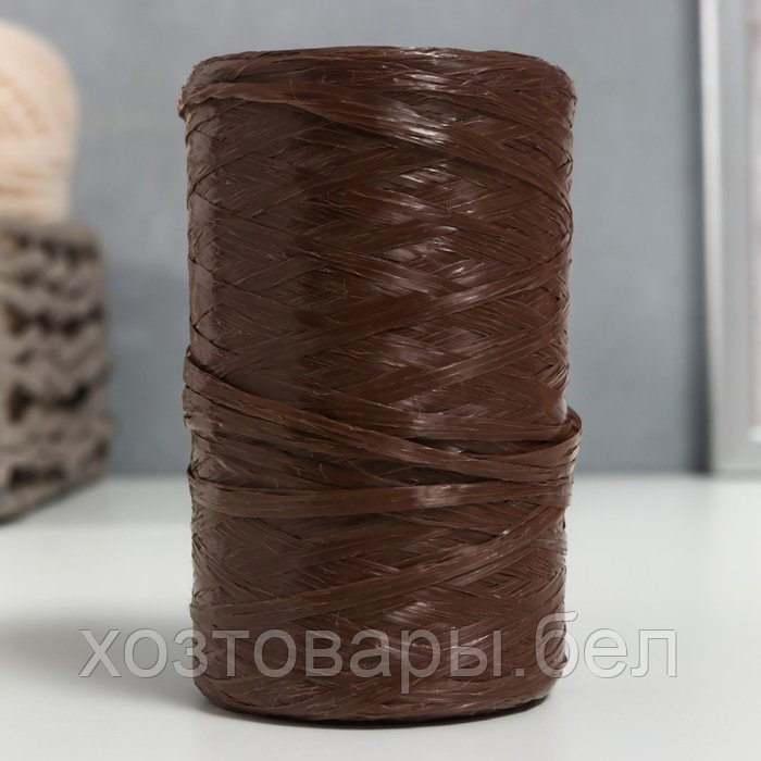 Пряжа "Для вязания мочалок" 100% полипропилен 400м/100±10 гр (мол.шоколад) - фото 1 - id-p204351865
