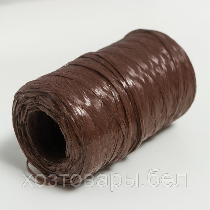 Пряжа "Для вязания мочалок" 100% полипропилен 400м/100±10 гр (мол.шоколад) - фото 3 - id-p204351865