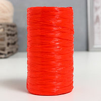 Пряжа "Для вязания мочалок" 100% полипропилен 300м/75±10 гр (красный)
