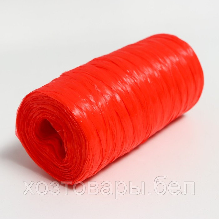 Пряжа "Для вязания мочалок" 100% полипропилен 300м/75±10 гр (красный) - фото 3 - id-p204351877