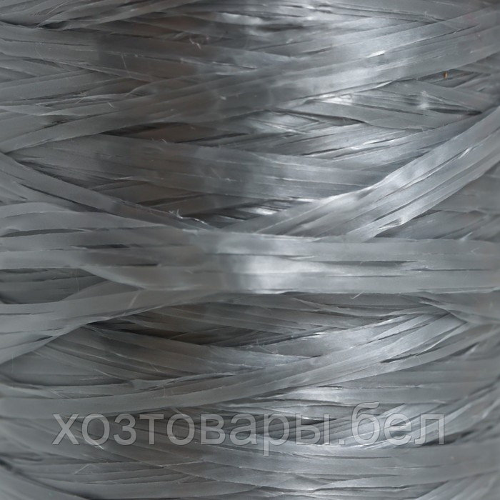 Пряжа "Для вязания мочалок" 100% полипропилен 300м/75±10 гр (серебро) - фото 2 - id-p204351878